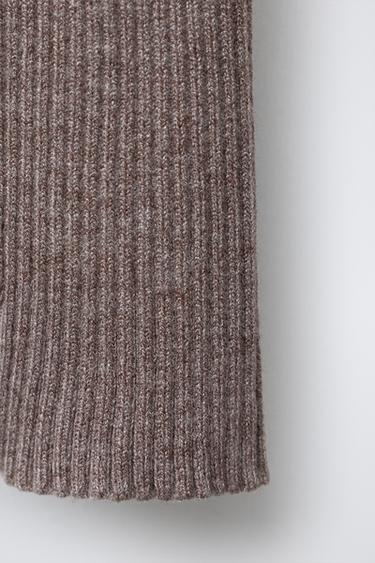 LEGGING EN MAILLE CÔTELÉE - Gris chiné de Zara - Image 3
