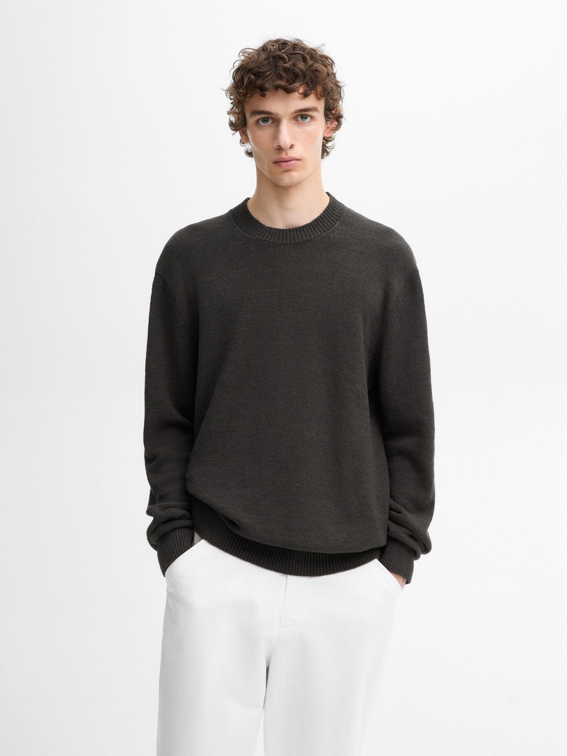 Zara crew neck sweater sale