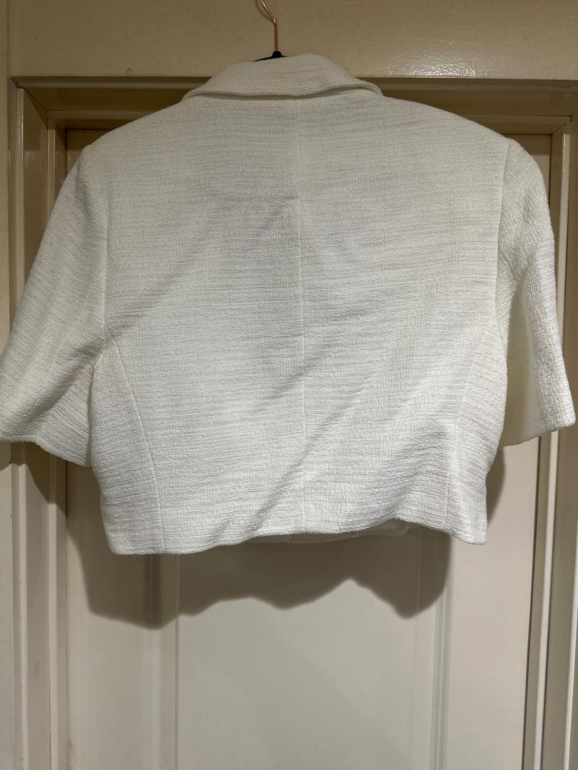 TEXTURED CROP BLAZER - Image 2