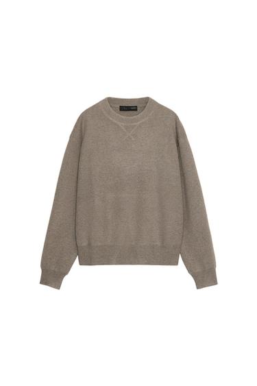 PLAIN KNIT JUMPER - Mid-mink by Zara