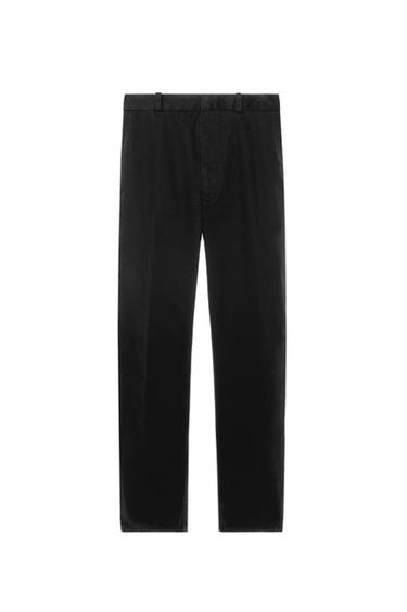 OVERSIZE FIT CHINO TROUSERS - Black by Zara