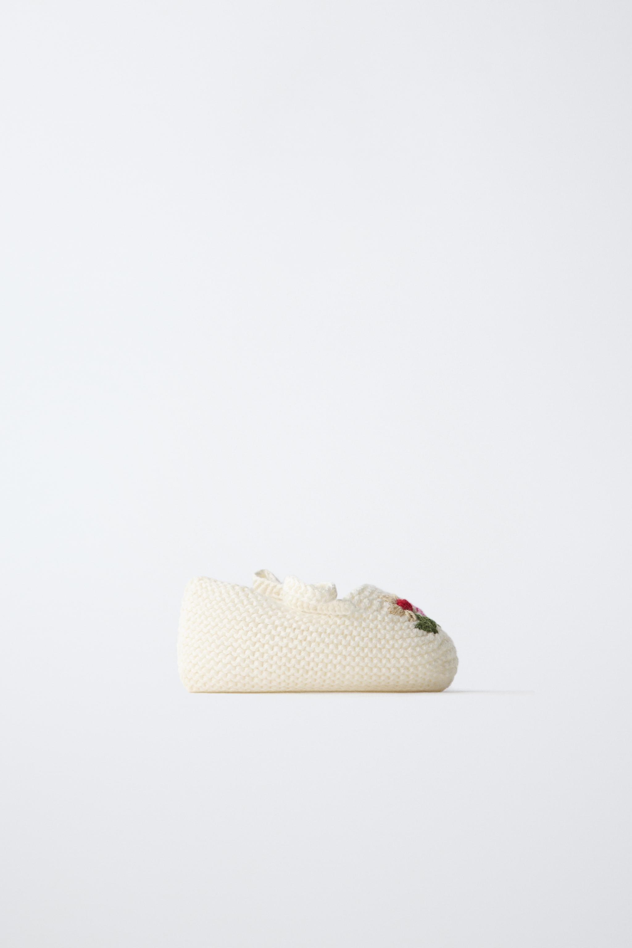 Детские ботинки Zara EMBROIDERED FLORAL BOOTIES