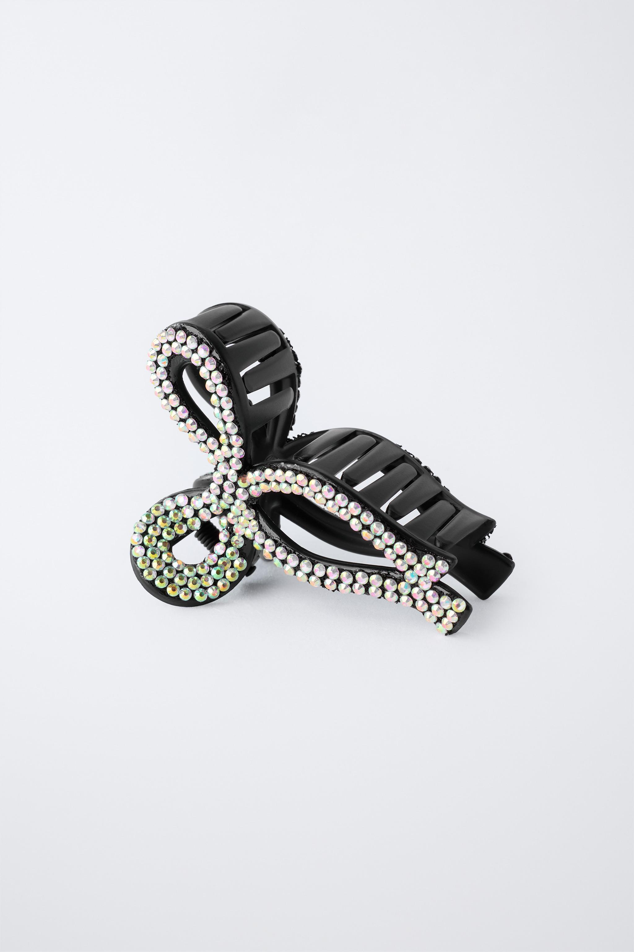 RHINESTONE BOW HAIR CLIP