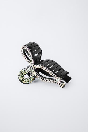 PINCE À CHEVEUX NŒUD À STRASS - Argent de Zara - Image 1