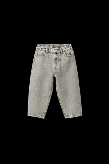 Zara BAGGY JEANS - Gray - Image 0