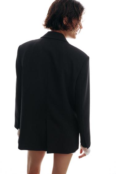 OVERSIZE DOUBLE-BREASTED BLAZER - Black by Zara - Image 5