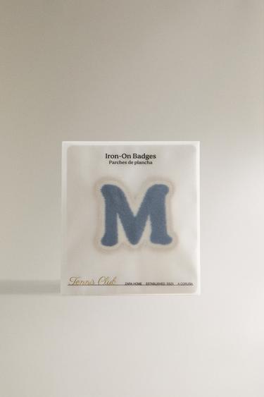 THERMO-ADHESIVE LETTER M PATCH - Blue by Zara - Image 4