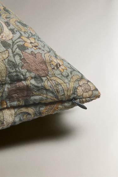 HOUSSE DE COUSSIN FEUILLES MORRIS & CO. - Vert de Zara - Image 3