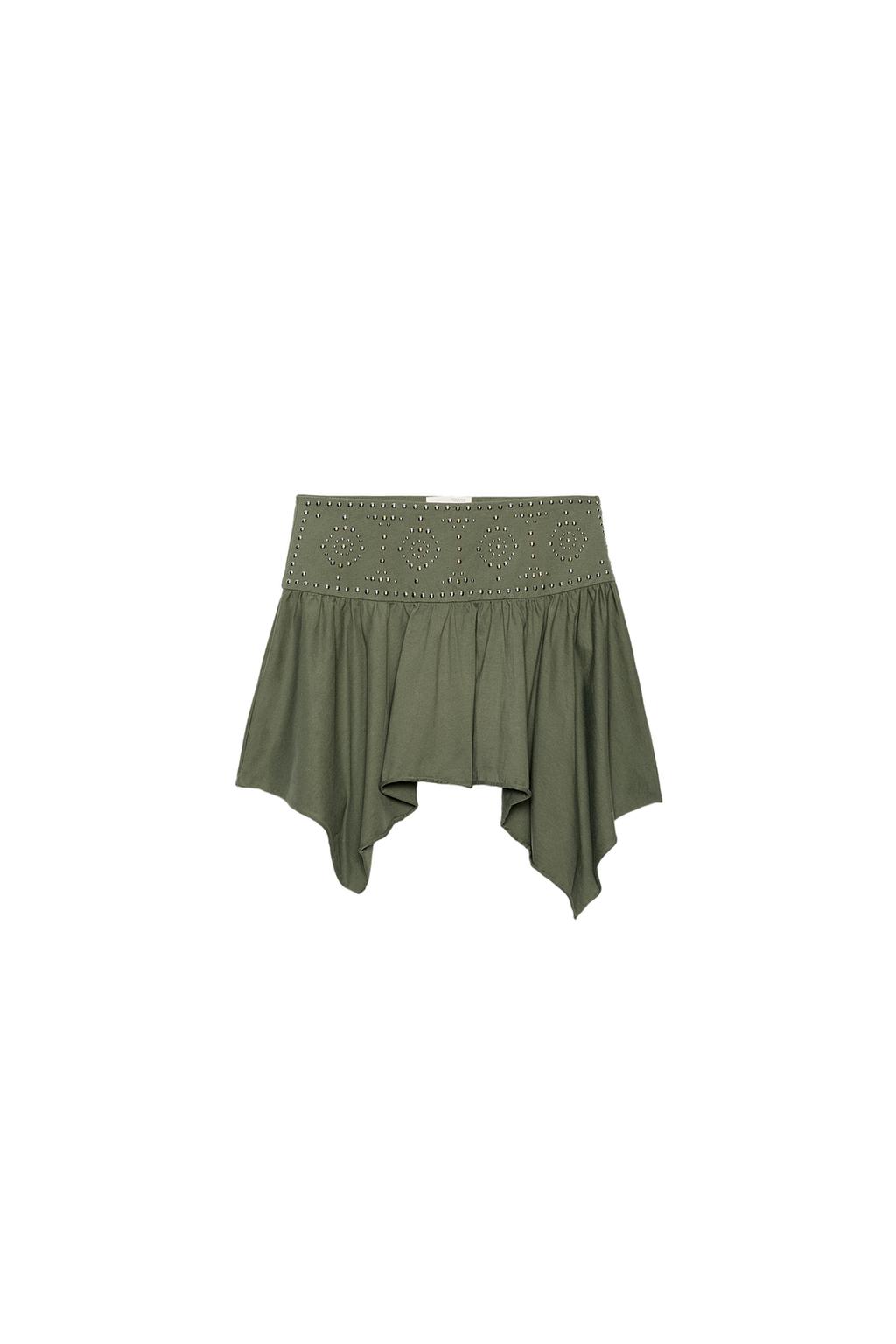ASYMMETRIC STUDDED SKIRT - image 3