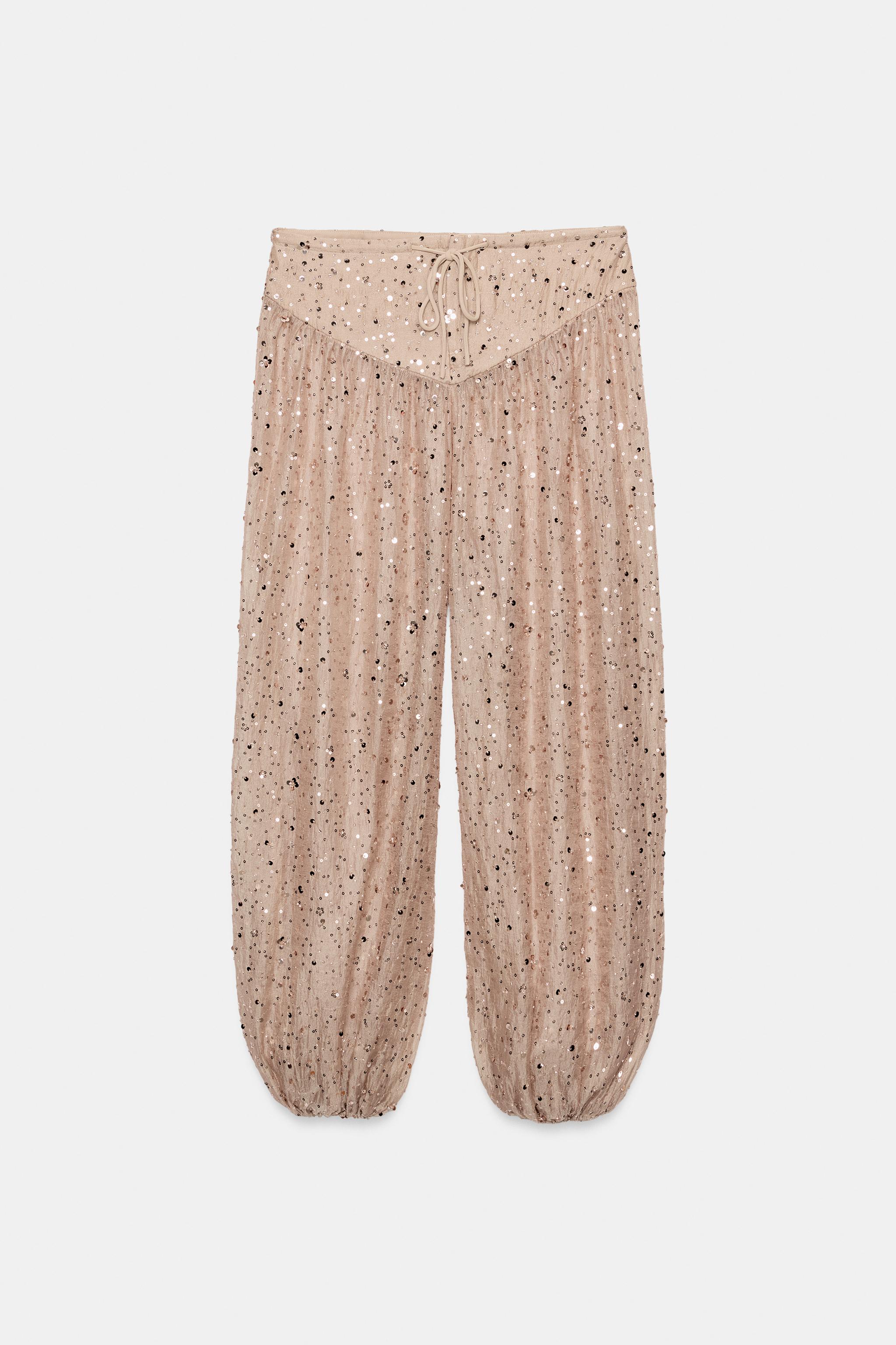 PANTALON BOUFFANT À PAILLETTES