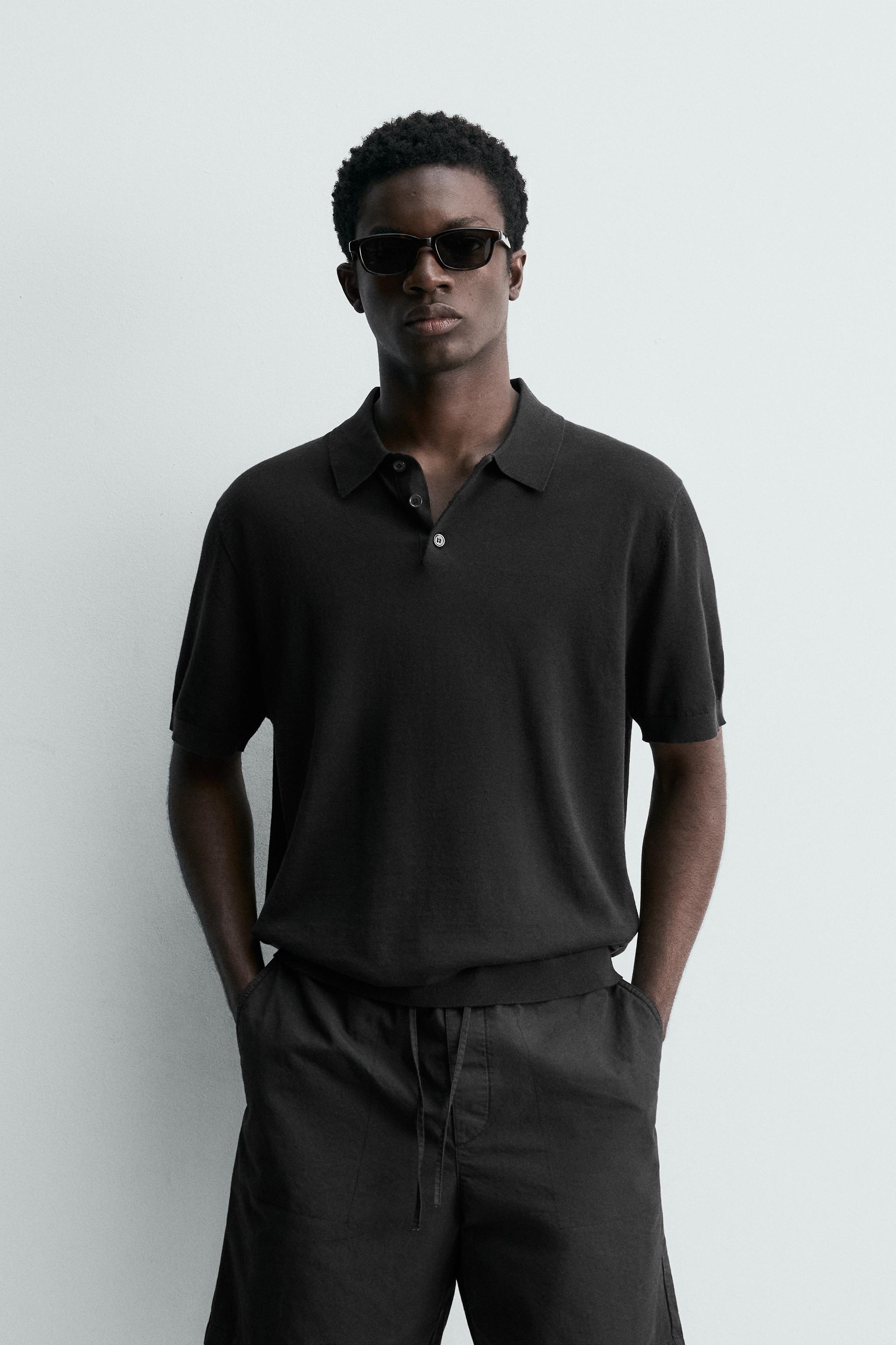 HEMP-COTTON KNIT POLO