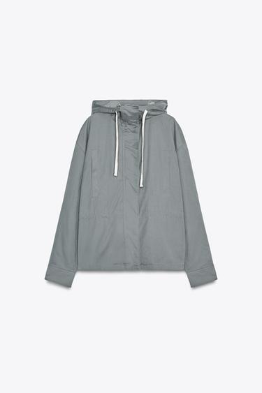 HOODED JACKET - Mid-grey by Zara