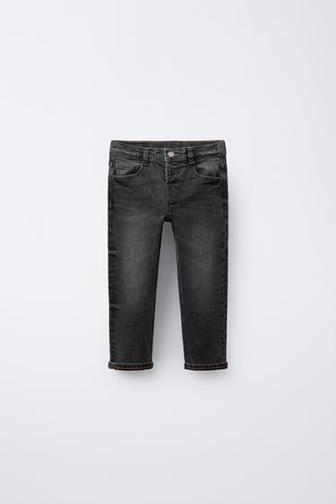 JEANS STRAIGHT FIT - Gris de Zara