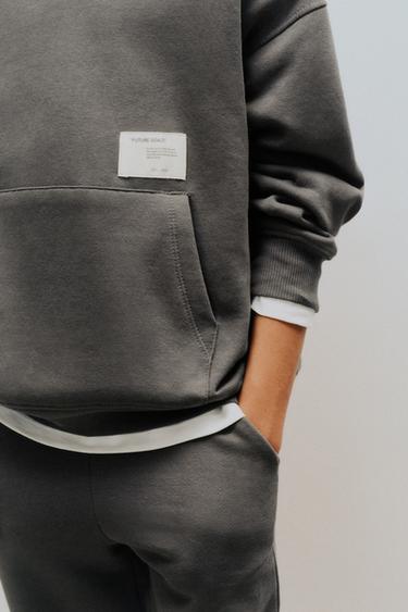 Zara LABEL JOGGER SWEATSUIT SET - Gray