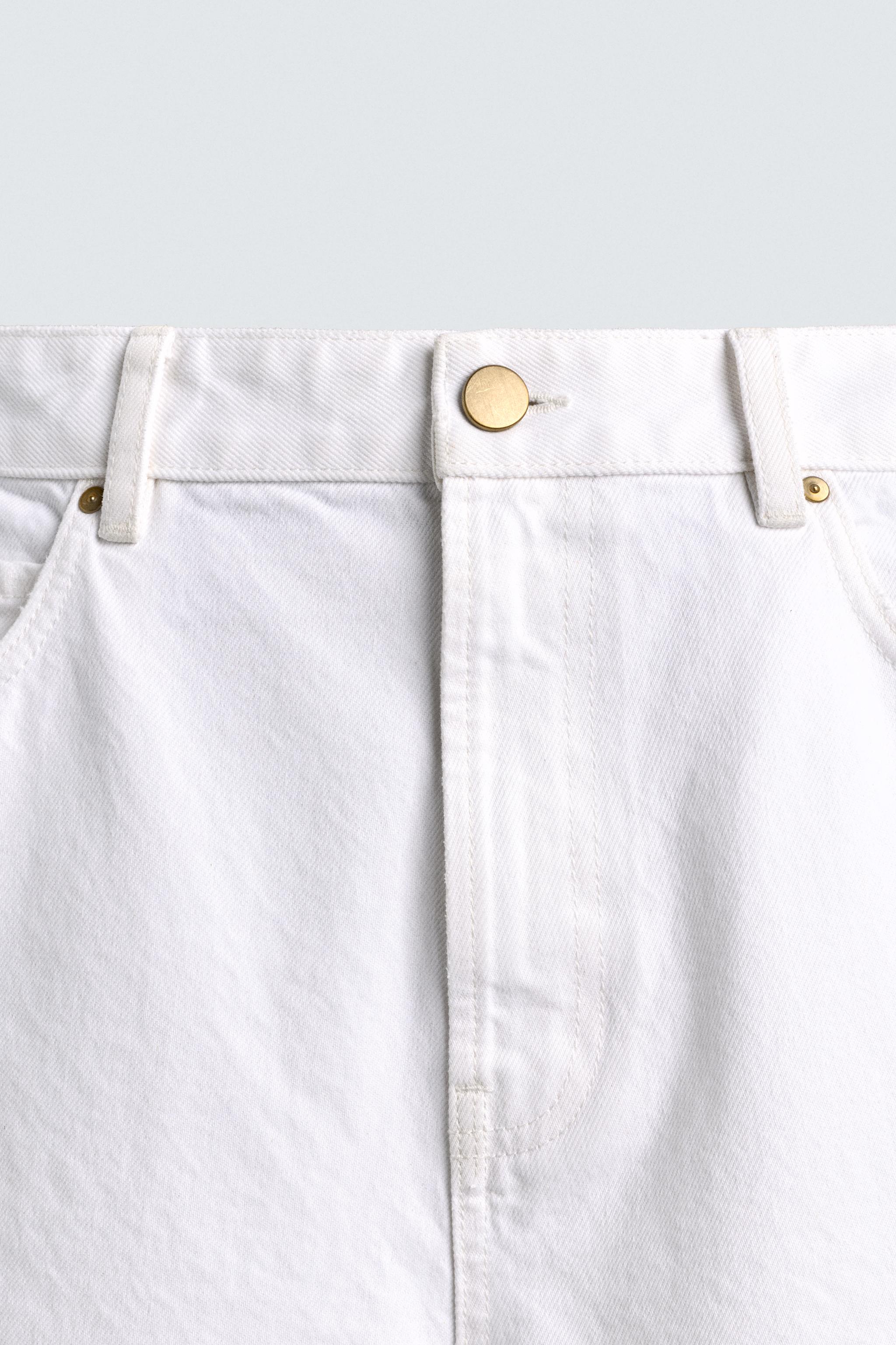RIPPED RELAXED FIT DENIM JORTS