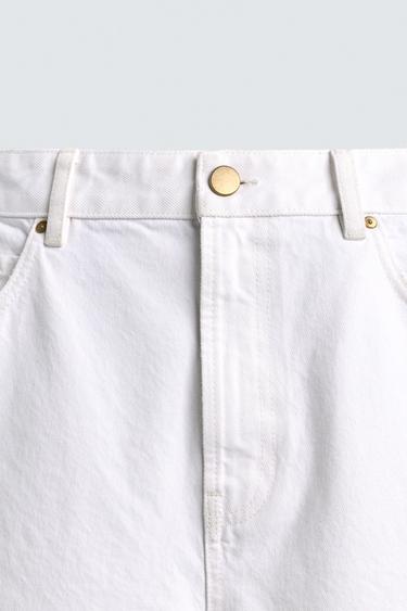 SHORT EN JEAN RELAXED DÉCHIRÉ - Blanc de Zara - Image 8