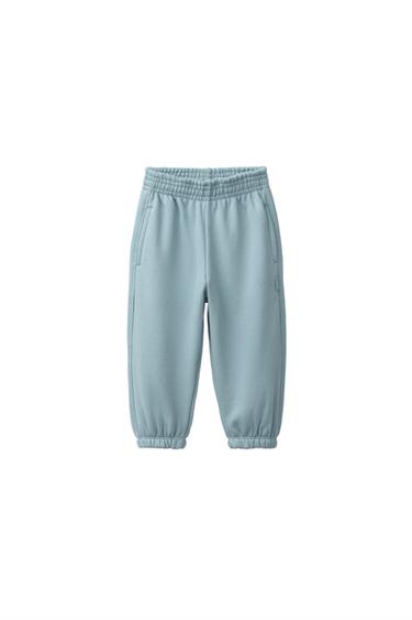 ОДНОТОННЫЕ БРЮКИ-ДЖОГГЕРЫ — ГОЛУБОЙ от Zara