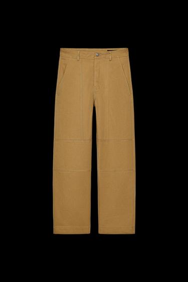 PANTALÓN SARGA ZW COLLECTION - Oliva de Zara - Imagen 0
