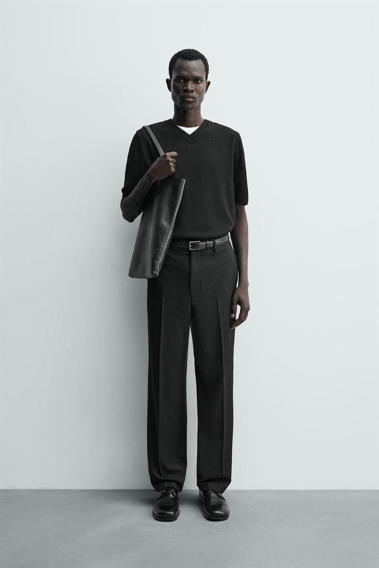 ZARA COMFORT STRAIGHT-LEG TROUSERS