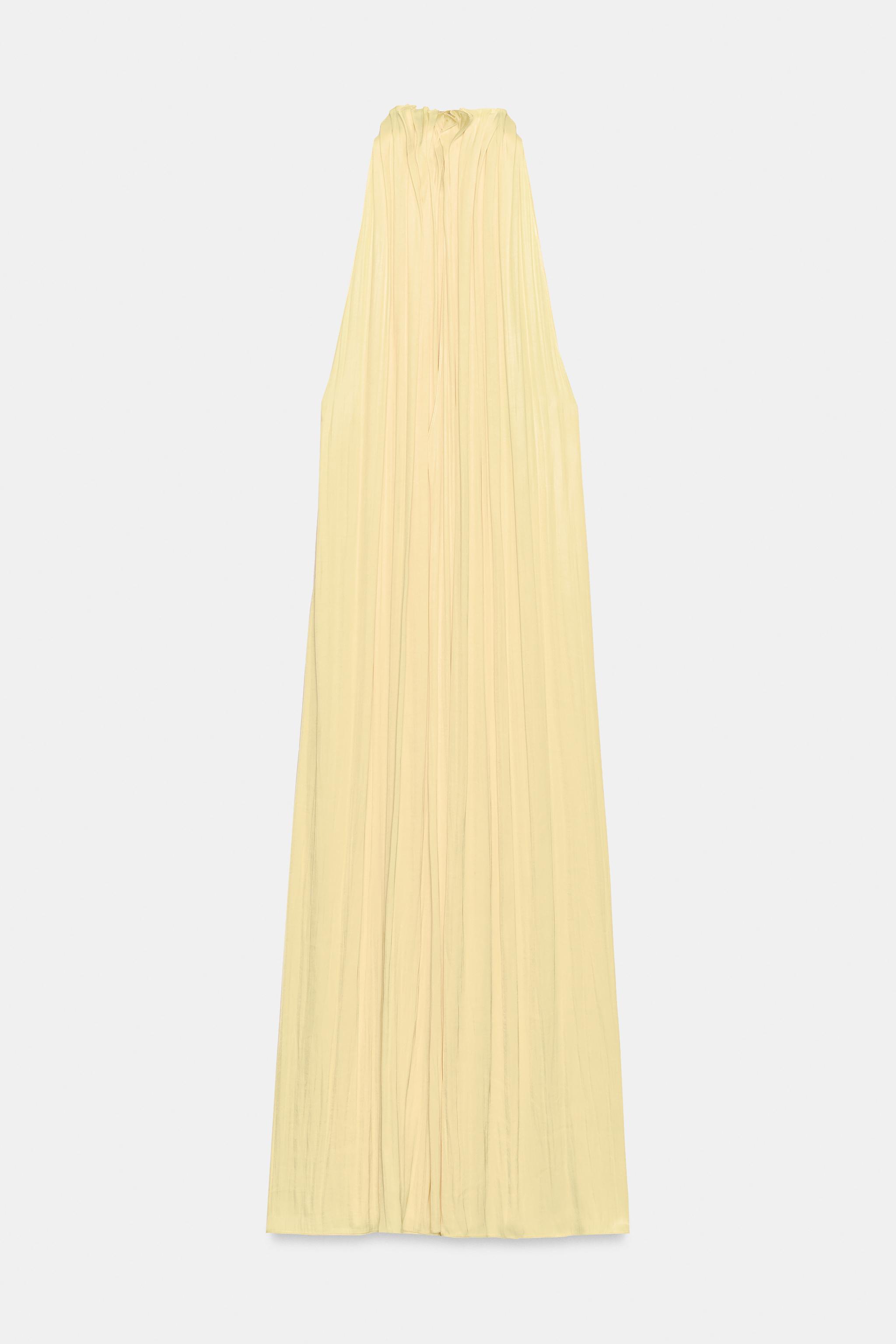 HALTER YAKA SATEN ELBİSE ZW COLLECTION - Görsel 8