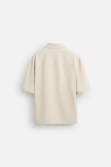 POLO CONFORT À ZIP - Écru de Zara - Image 6
