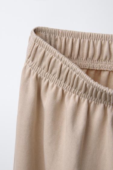 PLAIN INTERLOCK TROUSERS - Ecru by Zara - Image 2