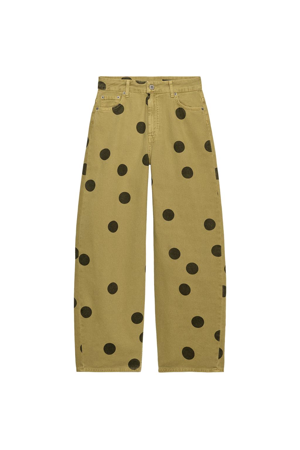 ZW COLLECTION MID-RISE POLKA DOT BARREL JEANS - image 4
