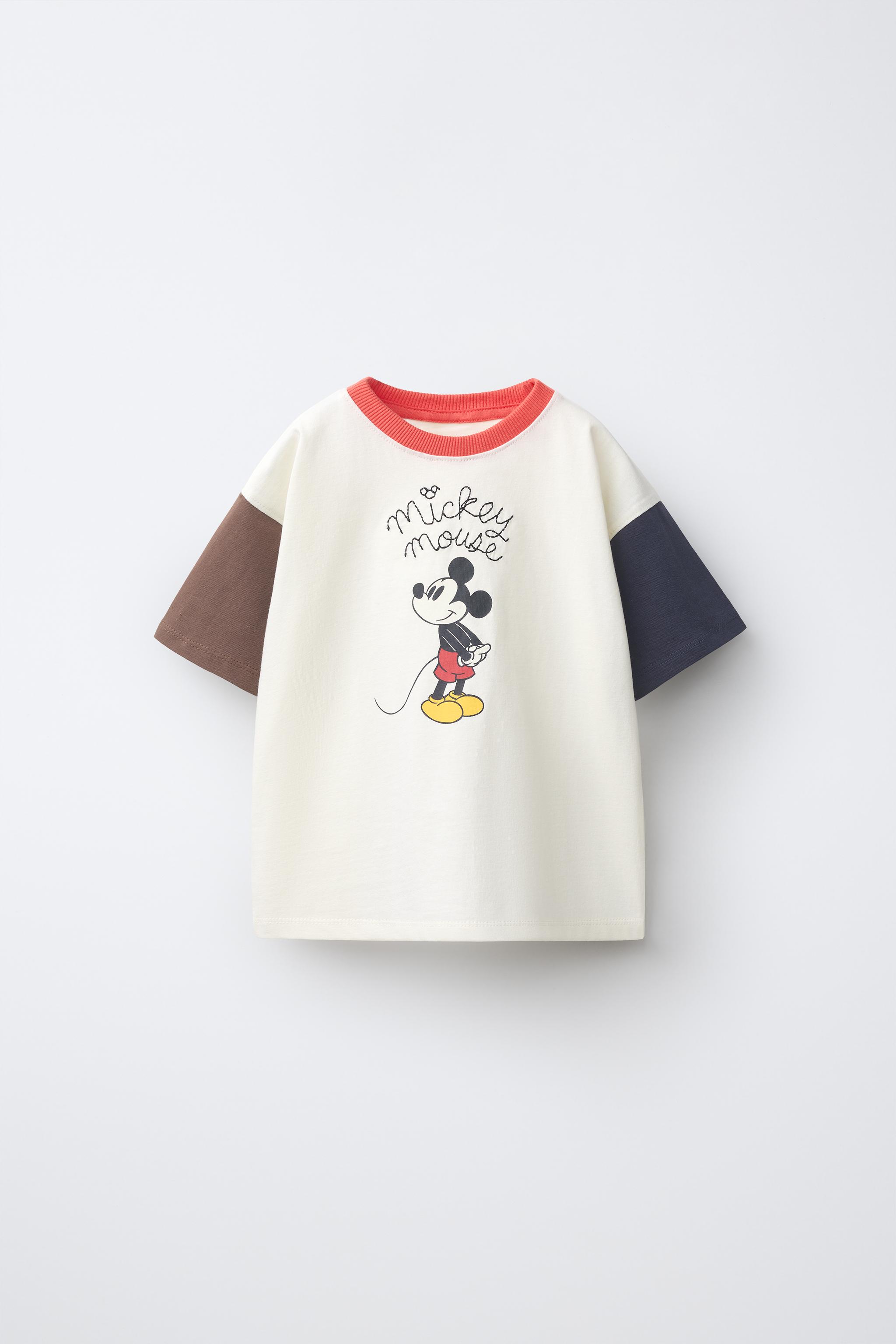 MICKEY MOUSE © DISNEY EMBROIDERED T-SHIRT AND SHORTS SET — Blue