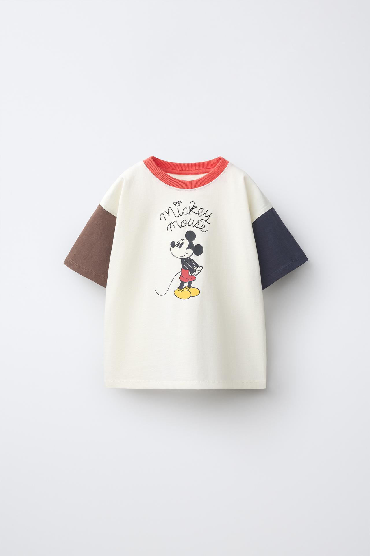 MICKEY MOUSE © DISNEY EMBROIDERED T-SHIRT AND SHORTS SET — Blue