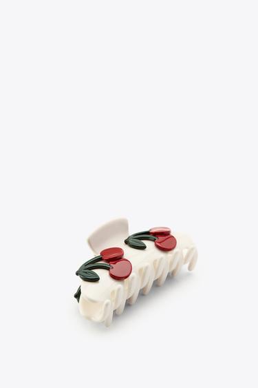 CHERRY HAIR CLIP - Ecru by Zara - Image 2