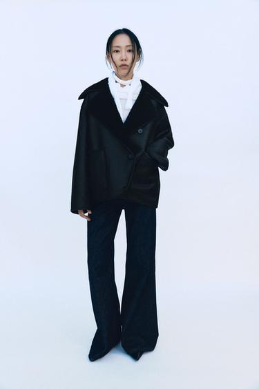 ZW COLLECTION DOUBLE-FACED JACKET - Black by Zara
