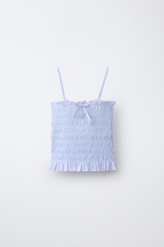 TOP خلية النحل بأشرطة مطاطية - خطوط الخاص بـ Zara - صورة 0