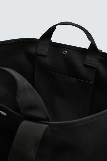 TECHNICAL TOTE BAG - Black by Zara - Image 7