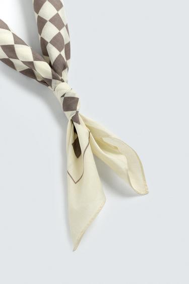 BANDANA IMPRIMÉ À CARREAUX - Bis de Zara - Image 2