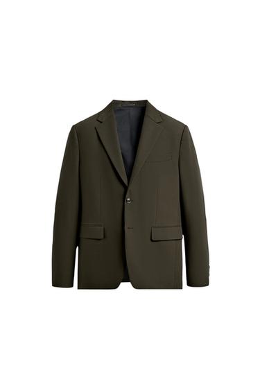 BLAZER TRAJE SLIM FIT - Khaki de Zara