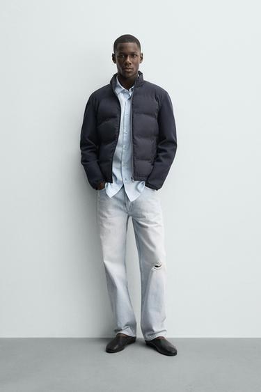 COMBINED QUILTED JACKET - Navy blue by Zara - Image 0