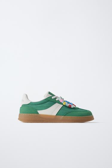 Zara CHARM SNEAKERS - Green - Image 0