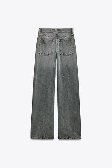 TRF WIDE-LEG MID-WAIST JEANS - Blue / Grey by Zara - Image 5