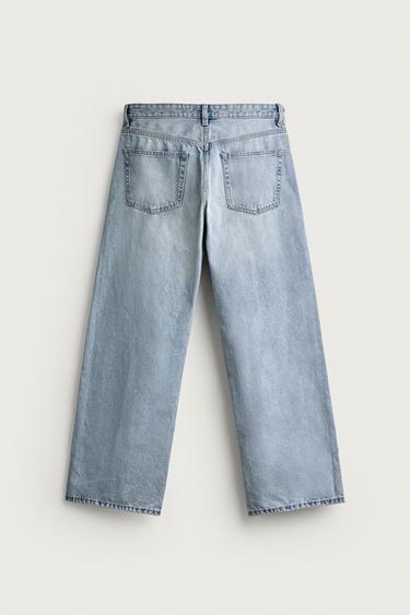LOOSE FIT JEANS - Mid-blue by Zara