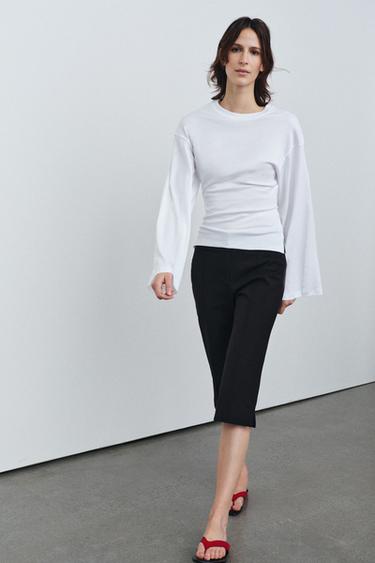 T-SHIRT AJUSTÉ SUPIMA® - Blanc de Zara - Image 0