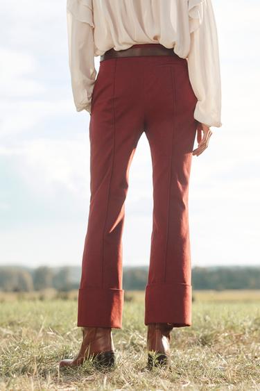 PANTALON CAPRI ÉDITION LIMITÉE - Vin de Zara - Image 2