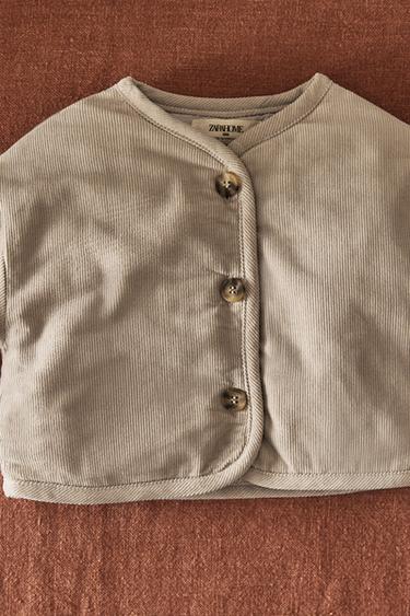 VESTE ENFANT VELOURS CÔTELÉ - Marron clair de Zara - Image 5