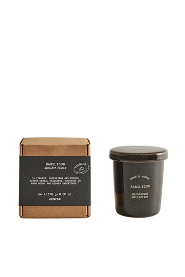 (170 G) CANDELA PROFUMATA BASILICUM - Menta di Zara