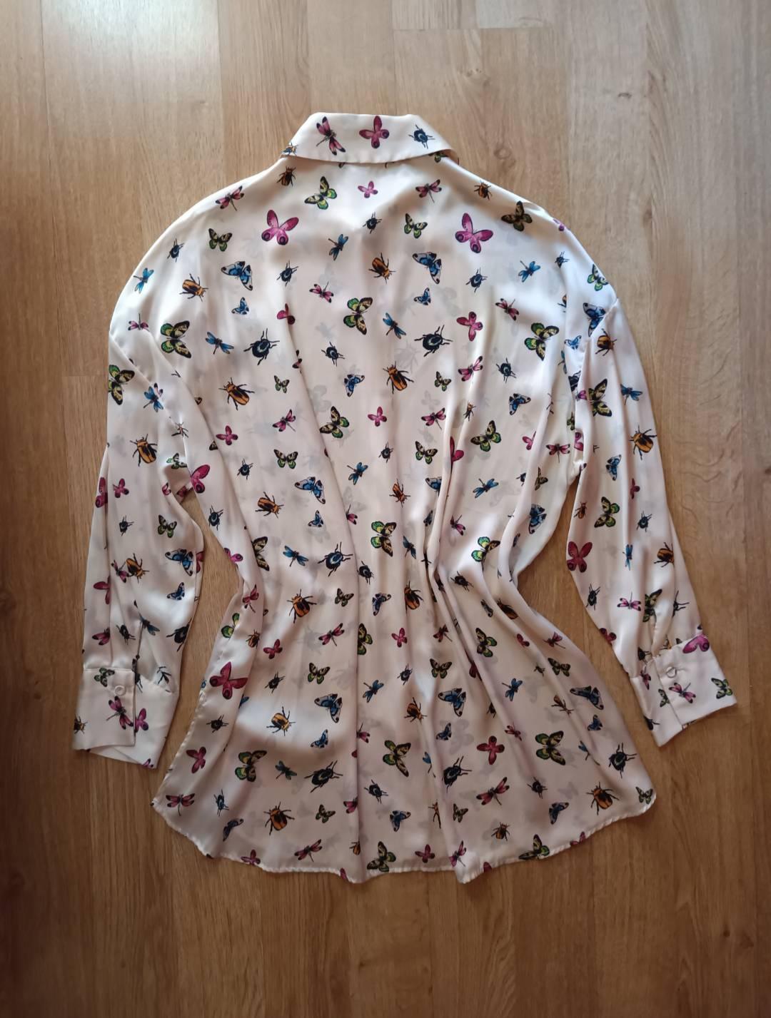 PRINTED SHIRT WITH A SATIN FINISH - Image 4
