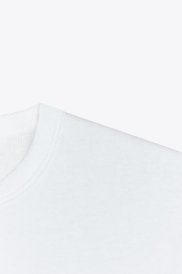 T-SHIRT WITH BACK SEAM - White by Zara - Image 8