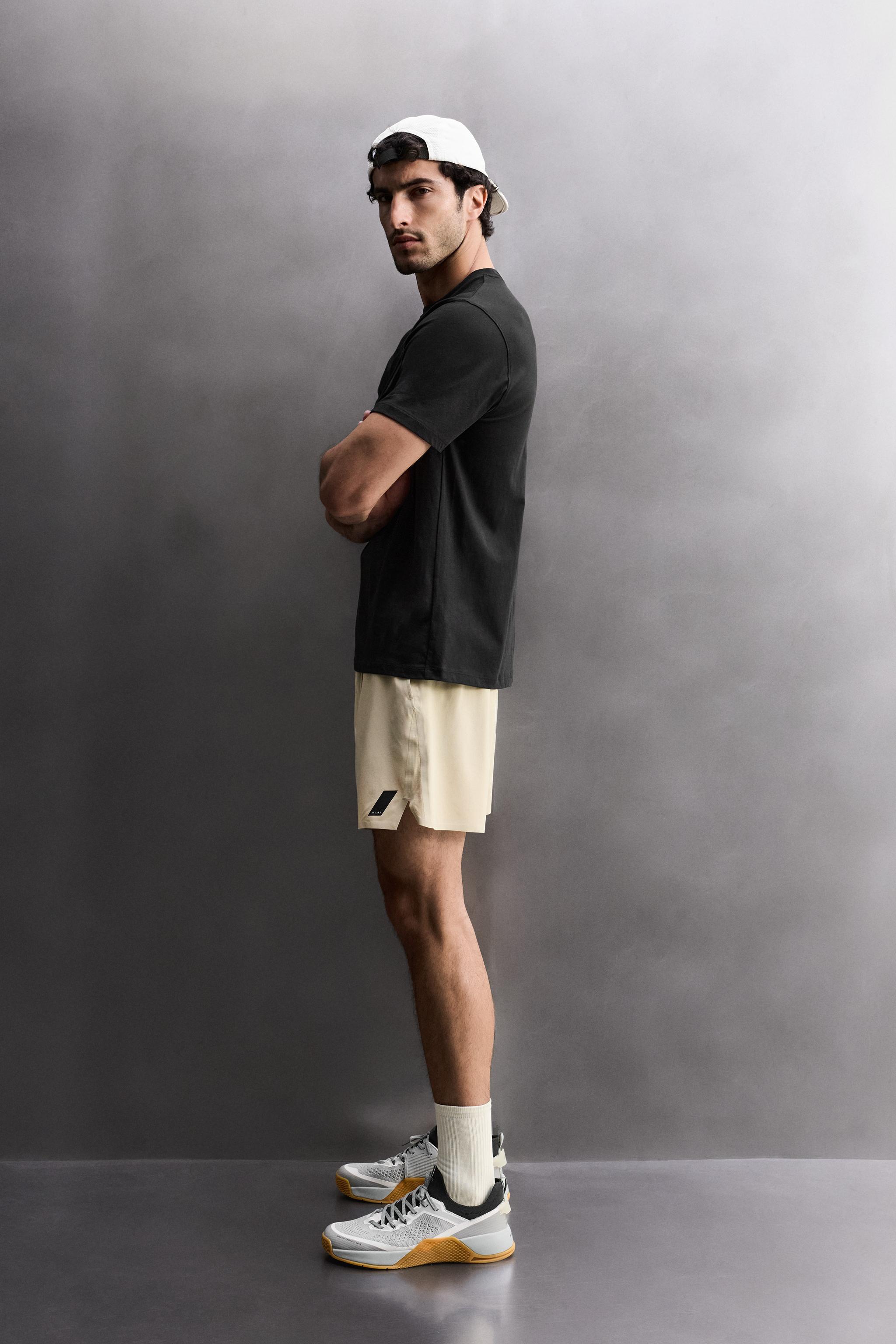 Мужские футболки Zara BASIC COTTON TRAINING T-SHIRT — фото 4