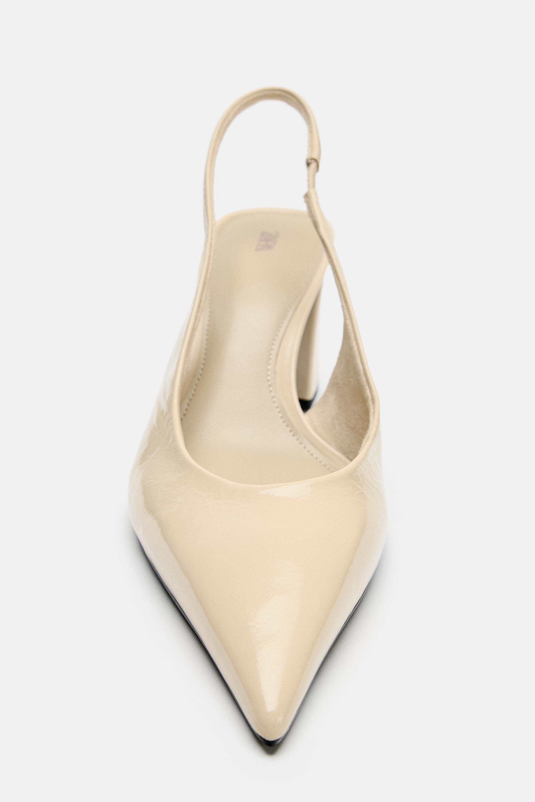 LEATHER SLINGBACK SHOES
