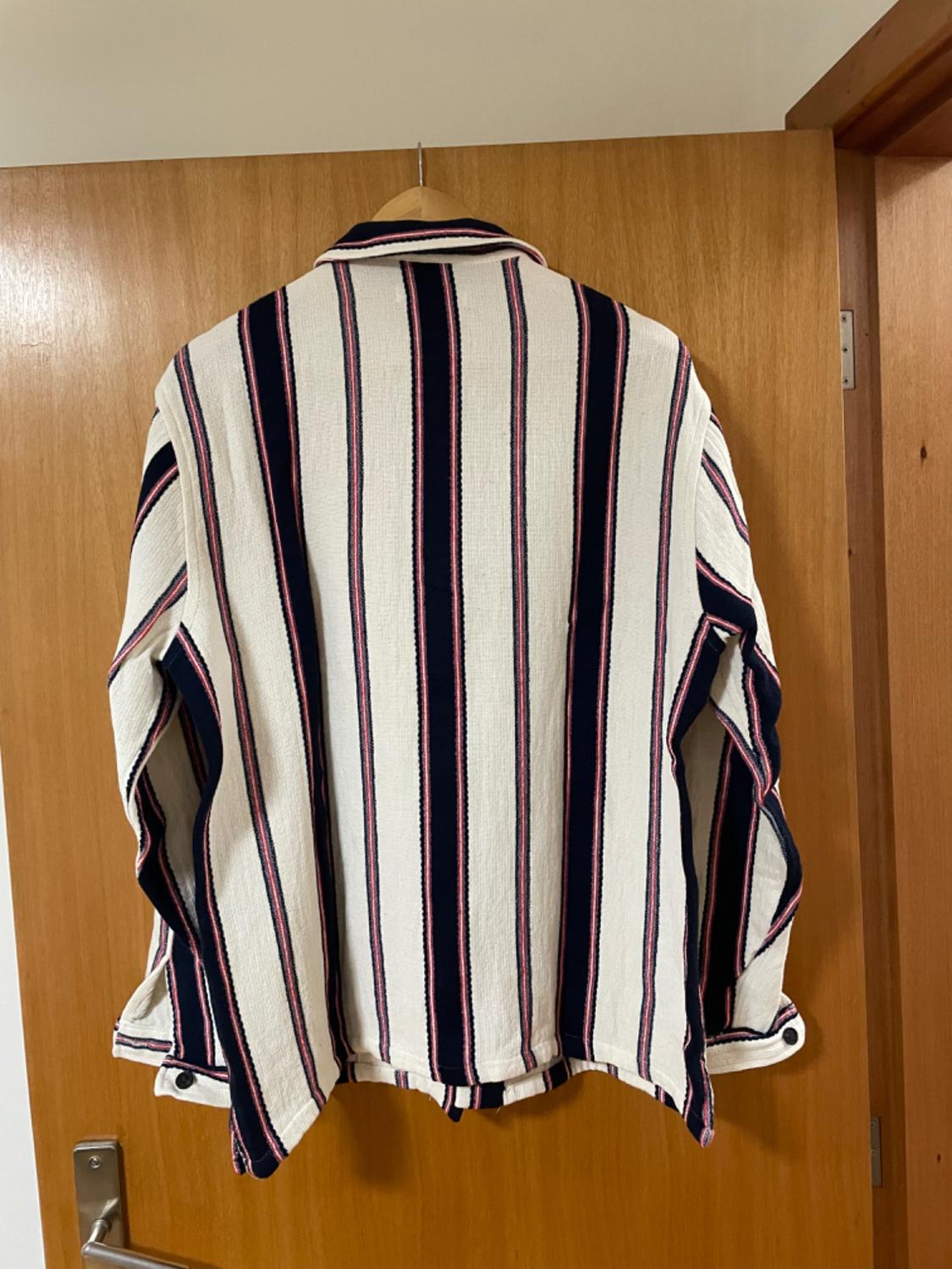 STRIPED TEXTURED OVERSHIRT - Image 2