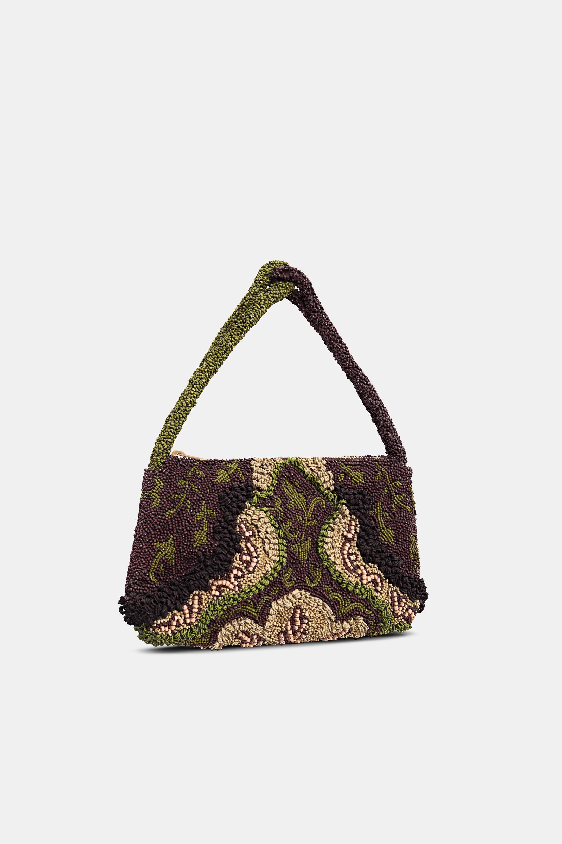 ZARA【NEW】EMBROIDERED DETAIL TOTE BAG EMBROIDERED FABRIC BAG - Yellow | ZARA Canada