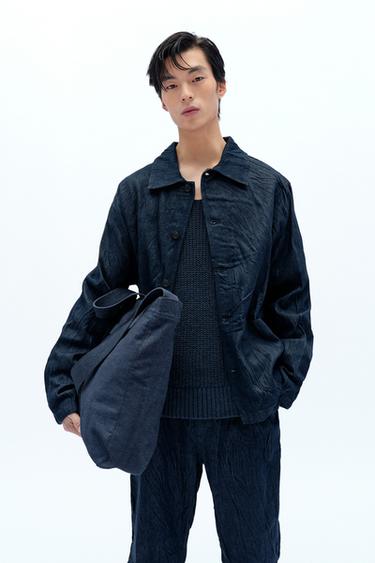 FABRIC TOTE BAG X FANGLU LIN - Blue by Zara - Image 1
